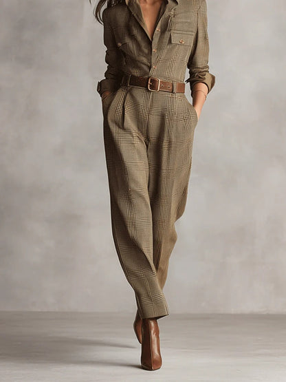 Tweed Utility Jumpsuit for Women