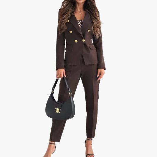 Two-Piece Set for Women - Brown