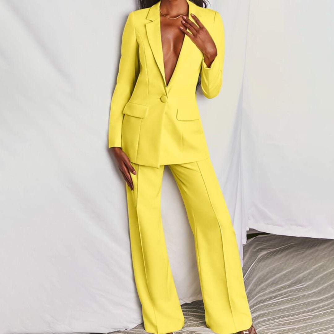 Two-Piece Set for Women - Yellow