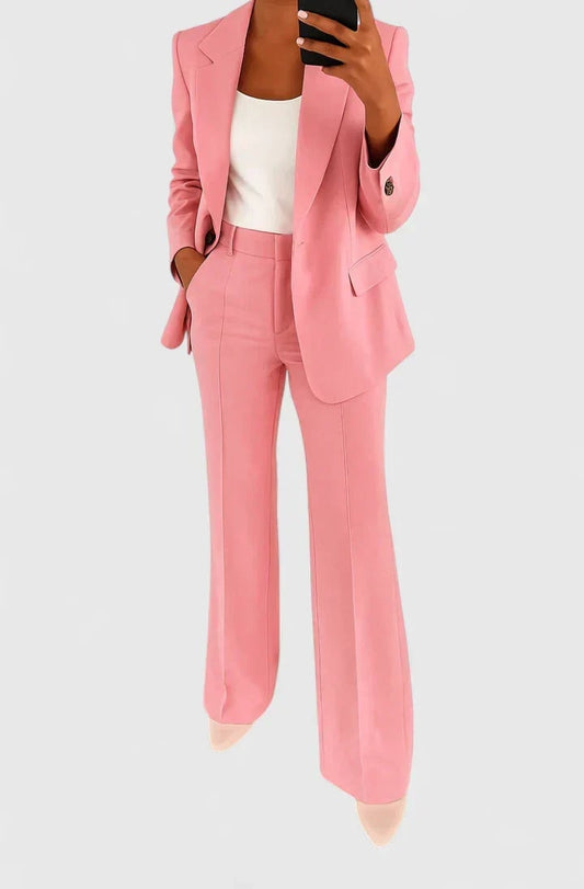 Two-Piece Suit Set for Women - Pink