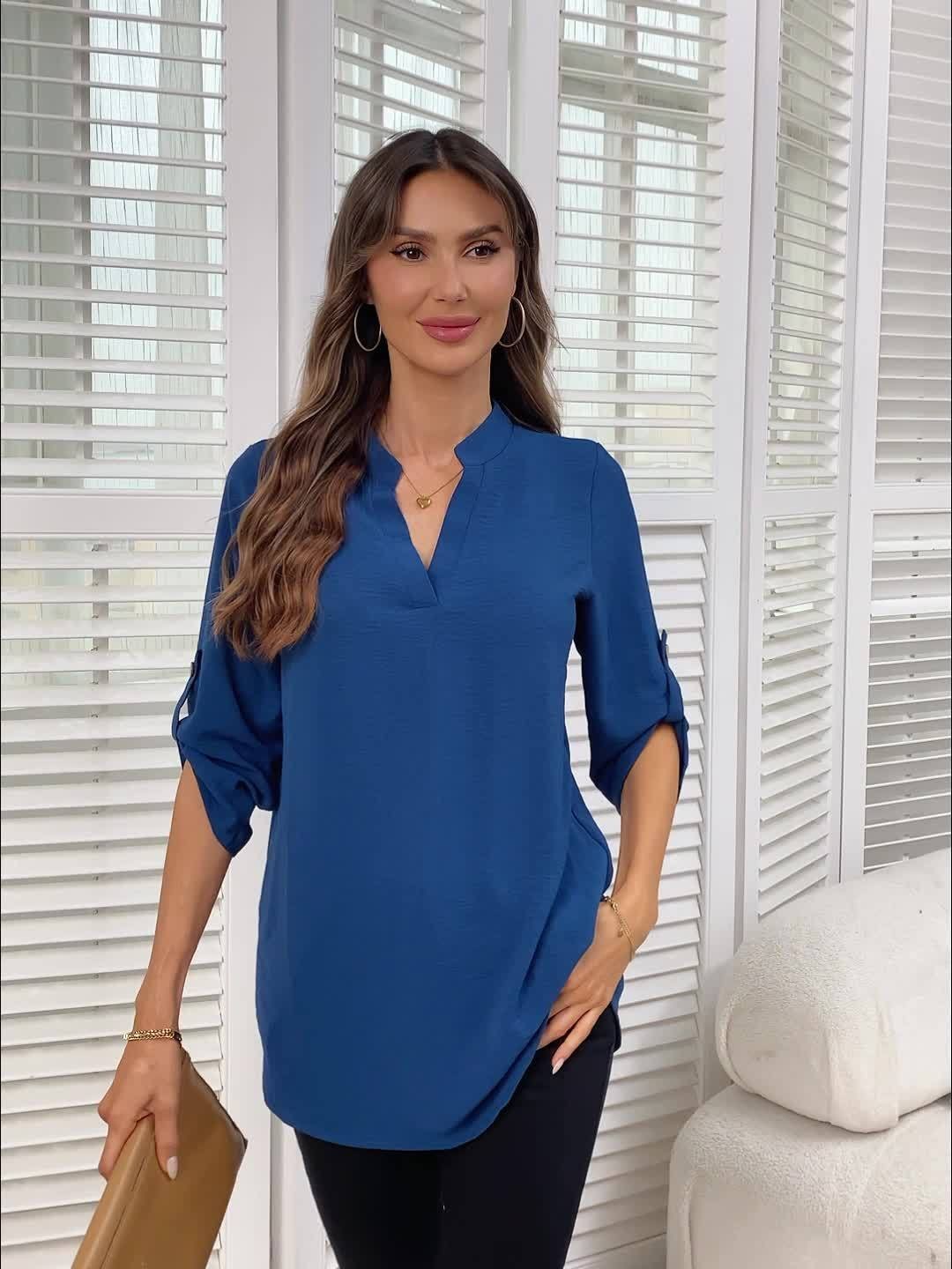 V-Neck Blouse for Women