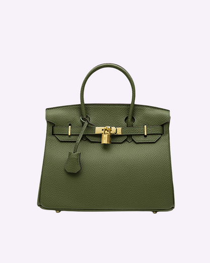 Vegan Suede Shopper for Women - Olive Green