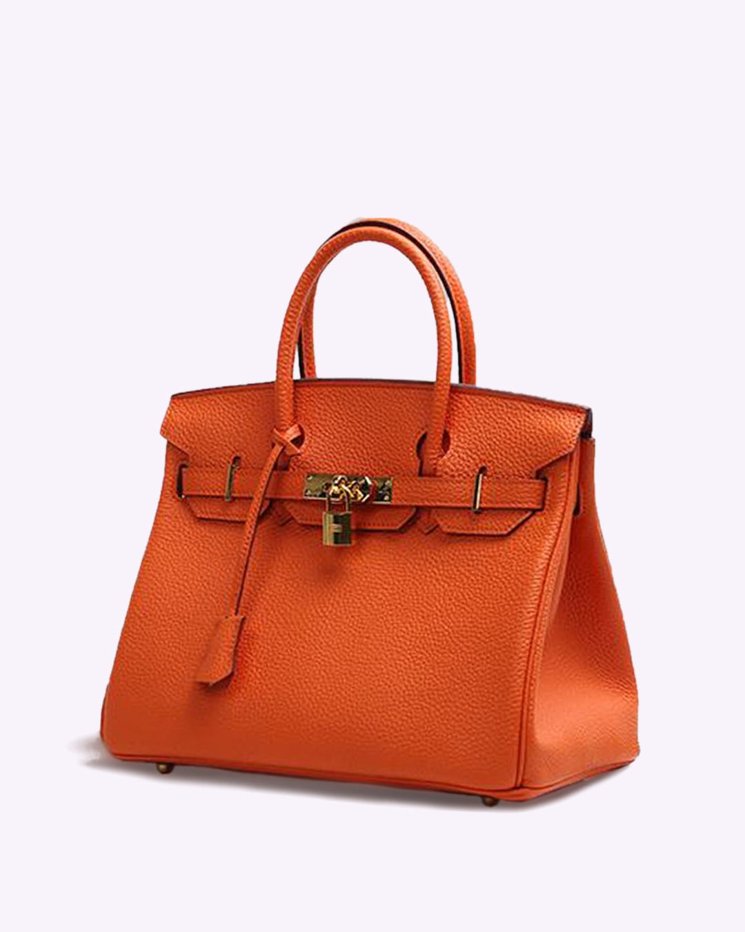 Vegan Suede Shopper for Women - Orange