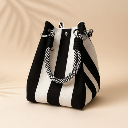 VICTORIA BUCKET BAG for Women - Black & White