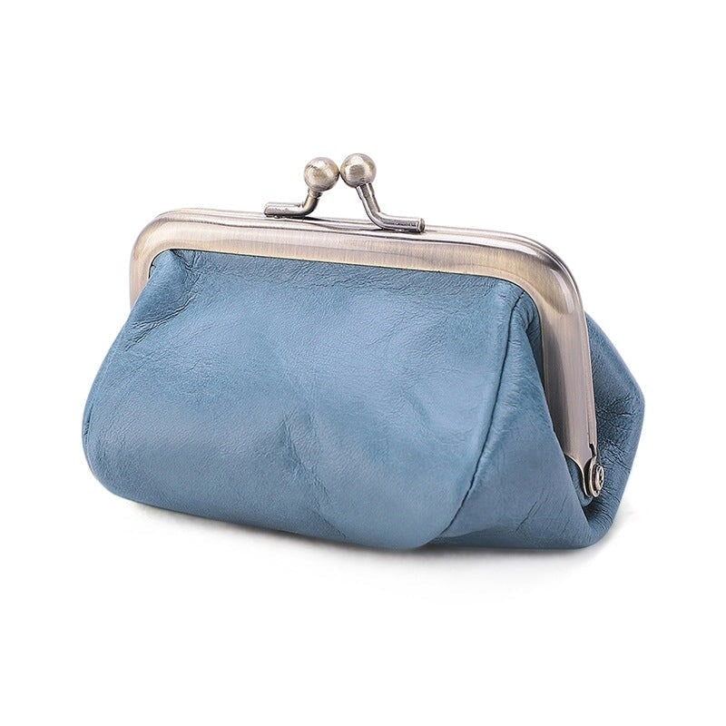 Vintage Literary Leather Coin Purse for Women