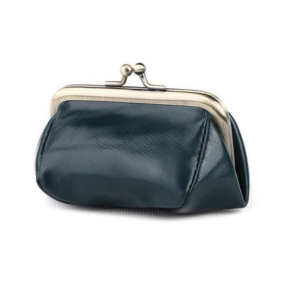 Vintage Literary Leather Coin Purse for Women