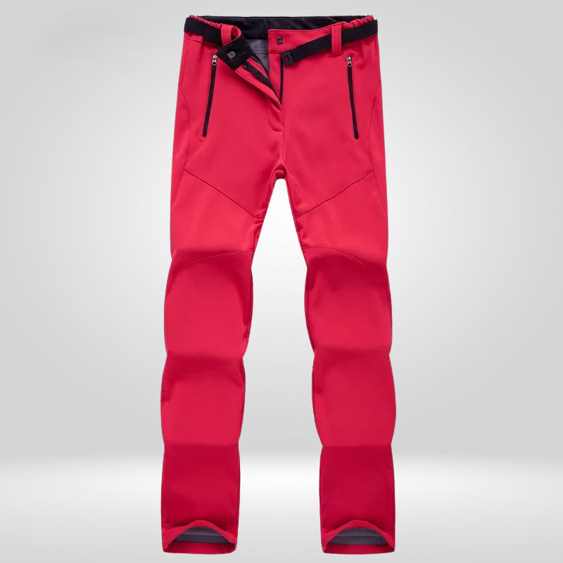 Waterproof Windproof Outdoor Pants for Women - Red