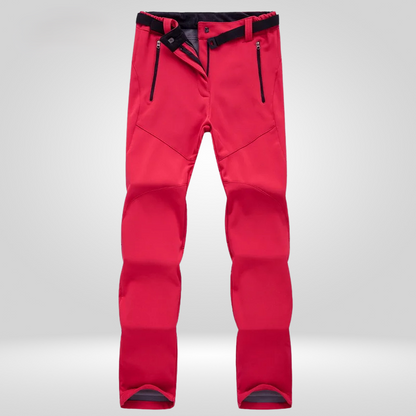 Waterproof Windproof Outdoor Pants for Women - Red