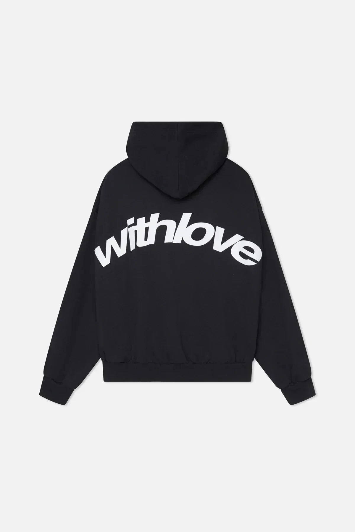 "With Love" Cozy Hoodie for Women - Black